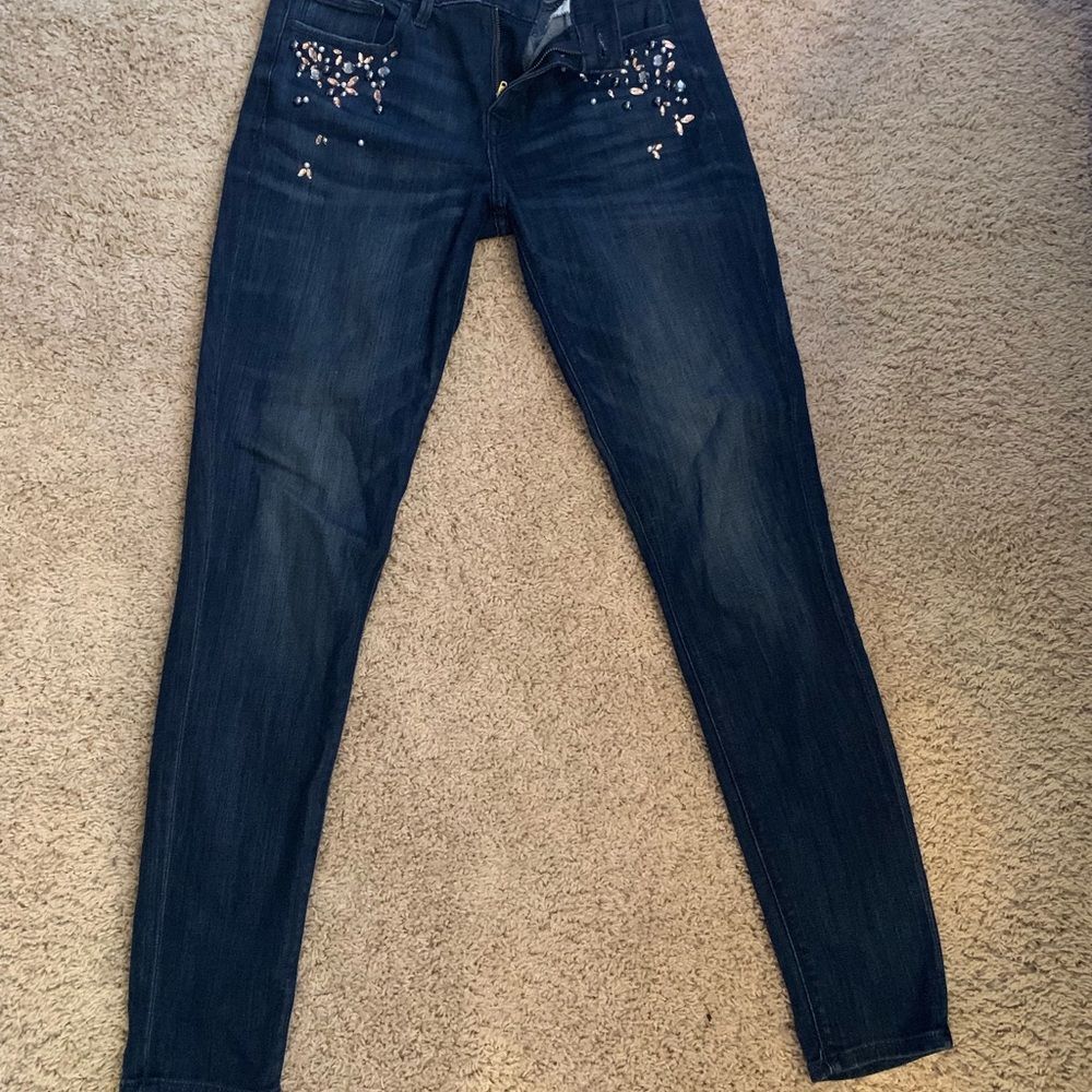 Express embellished jeans